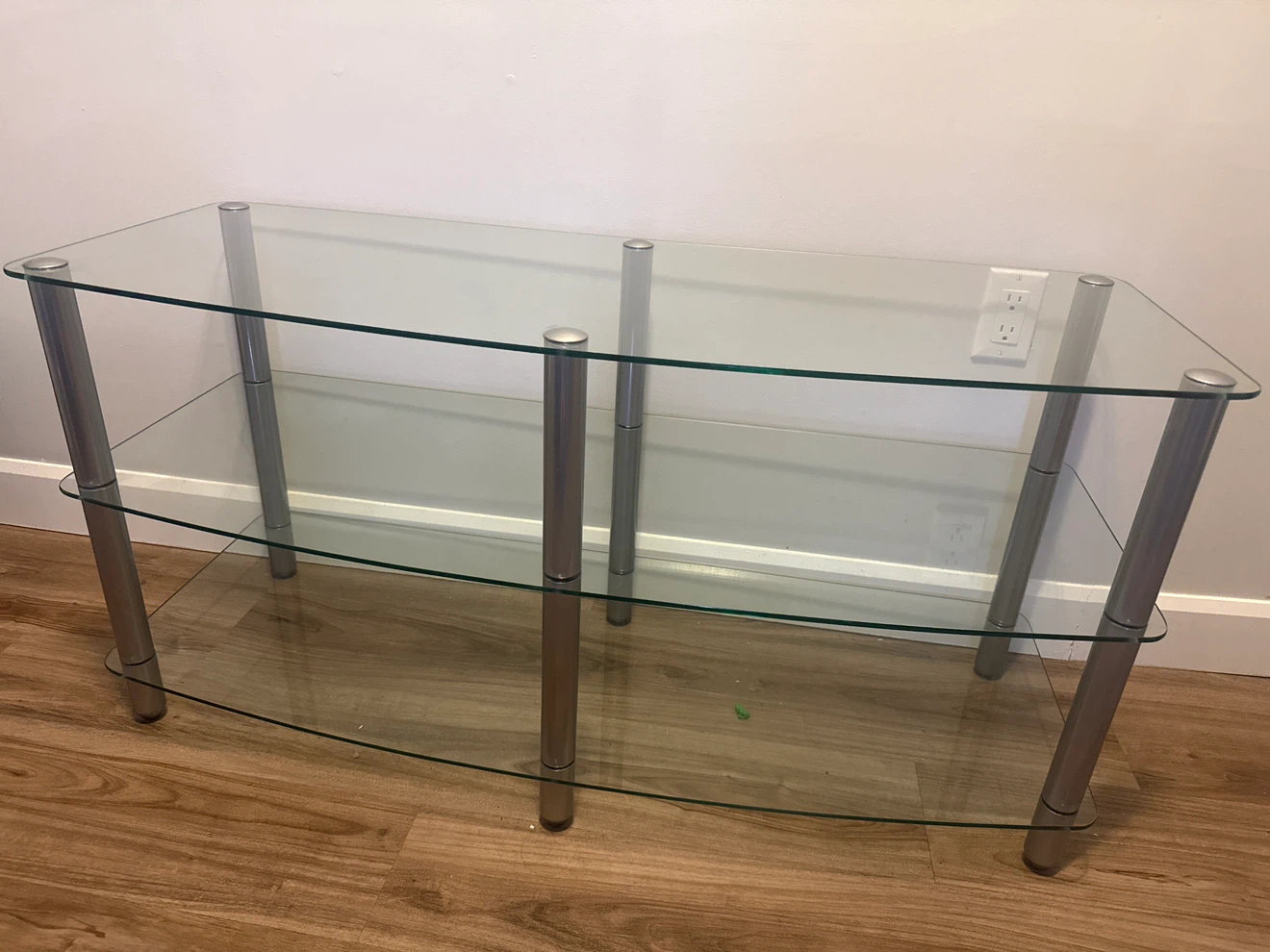Three-Tier Glass TV Stand or Console - photo 2