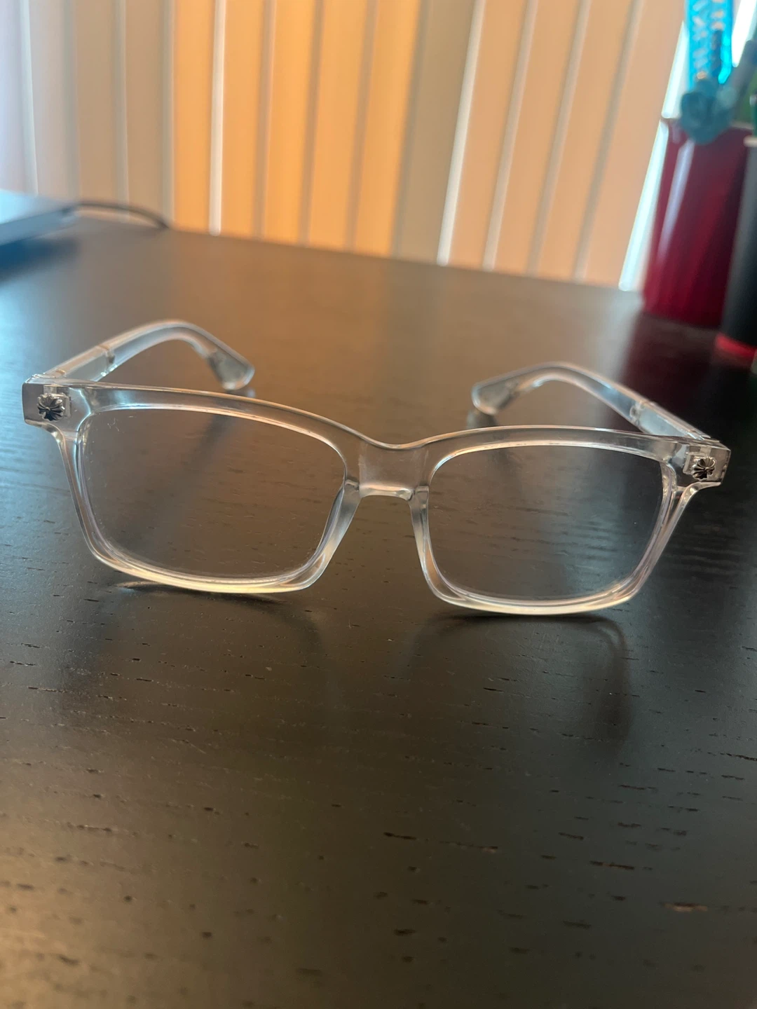 Transparent Chrome Hearts Glasses - photo 2