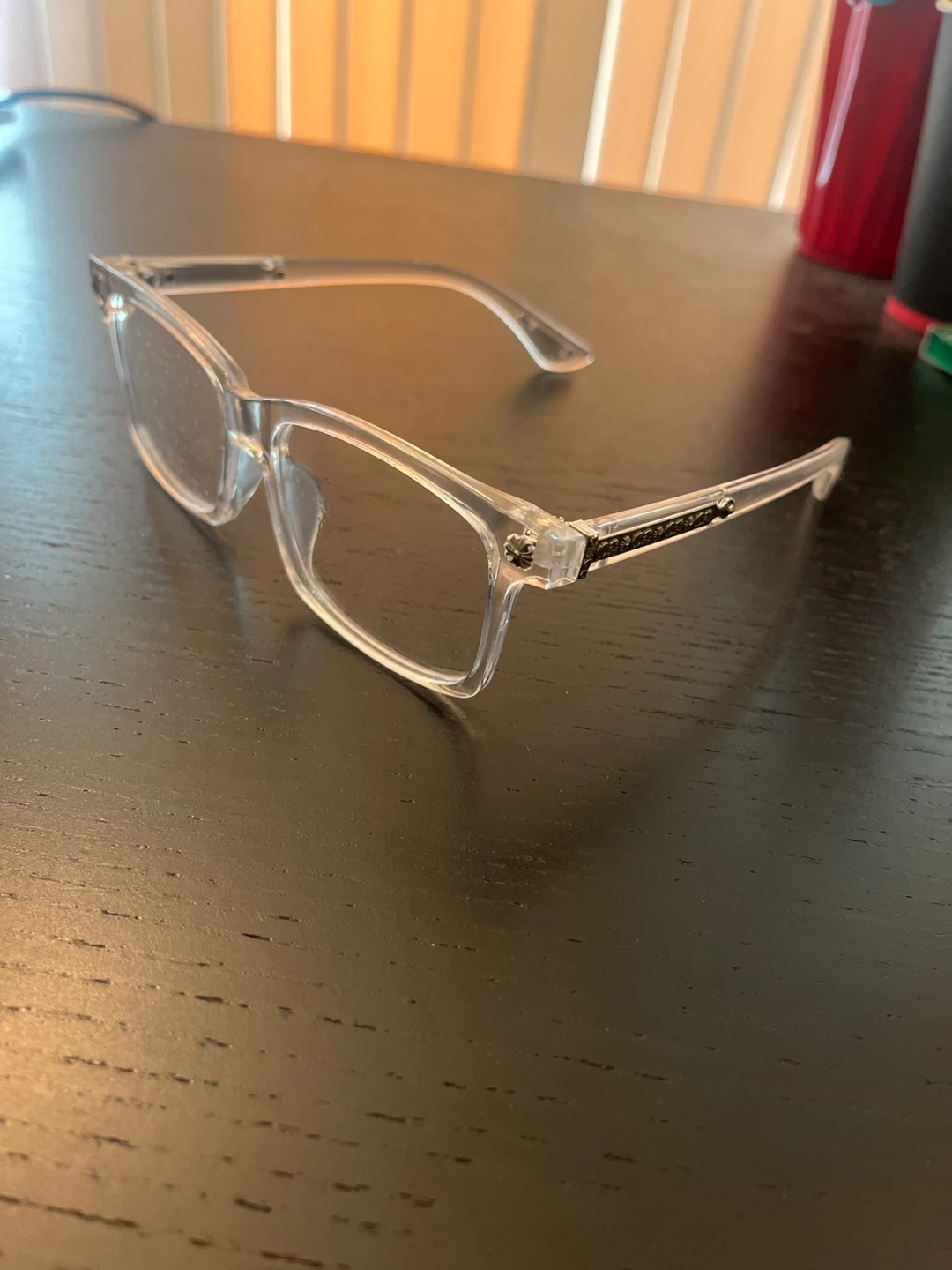 Transparent Chrome Hearts Glasses - photo 3