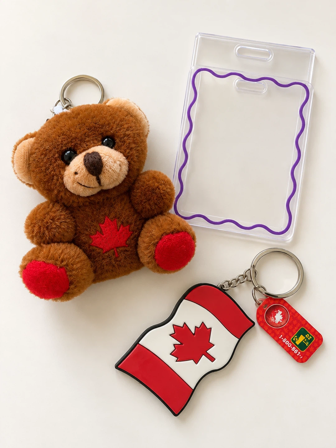 Canada Themed Keychain Set