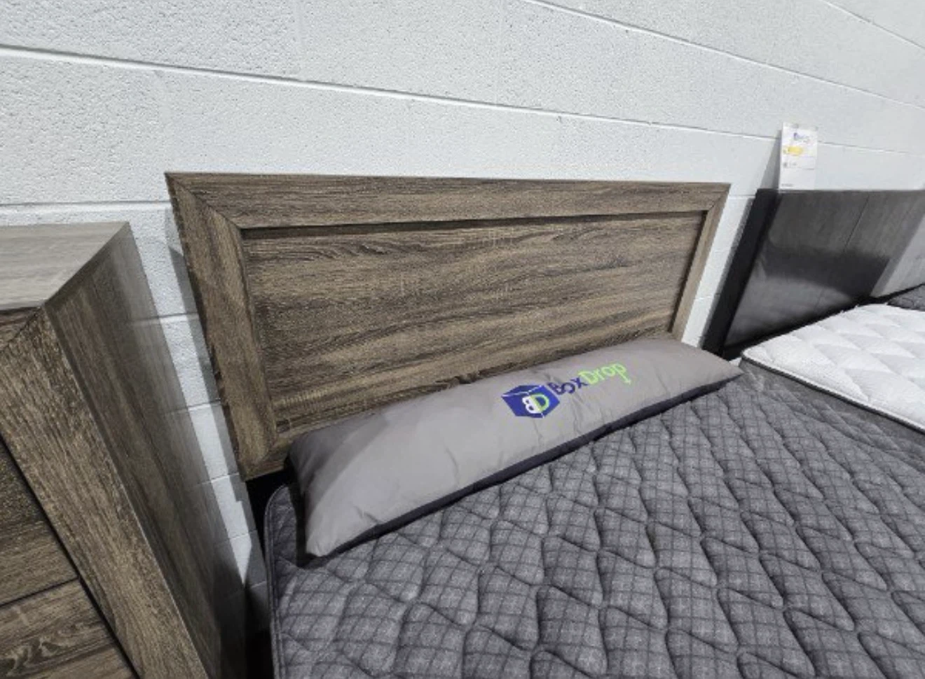 Rustic Wood Bed Frame and Nightstand Set - photo 2