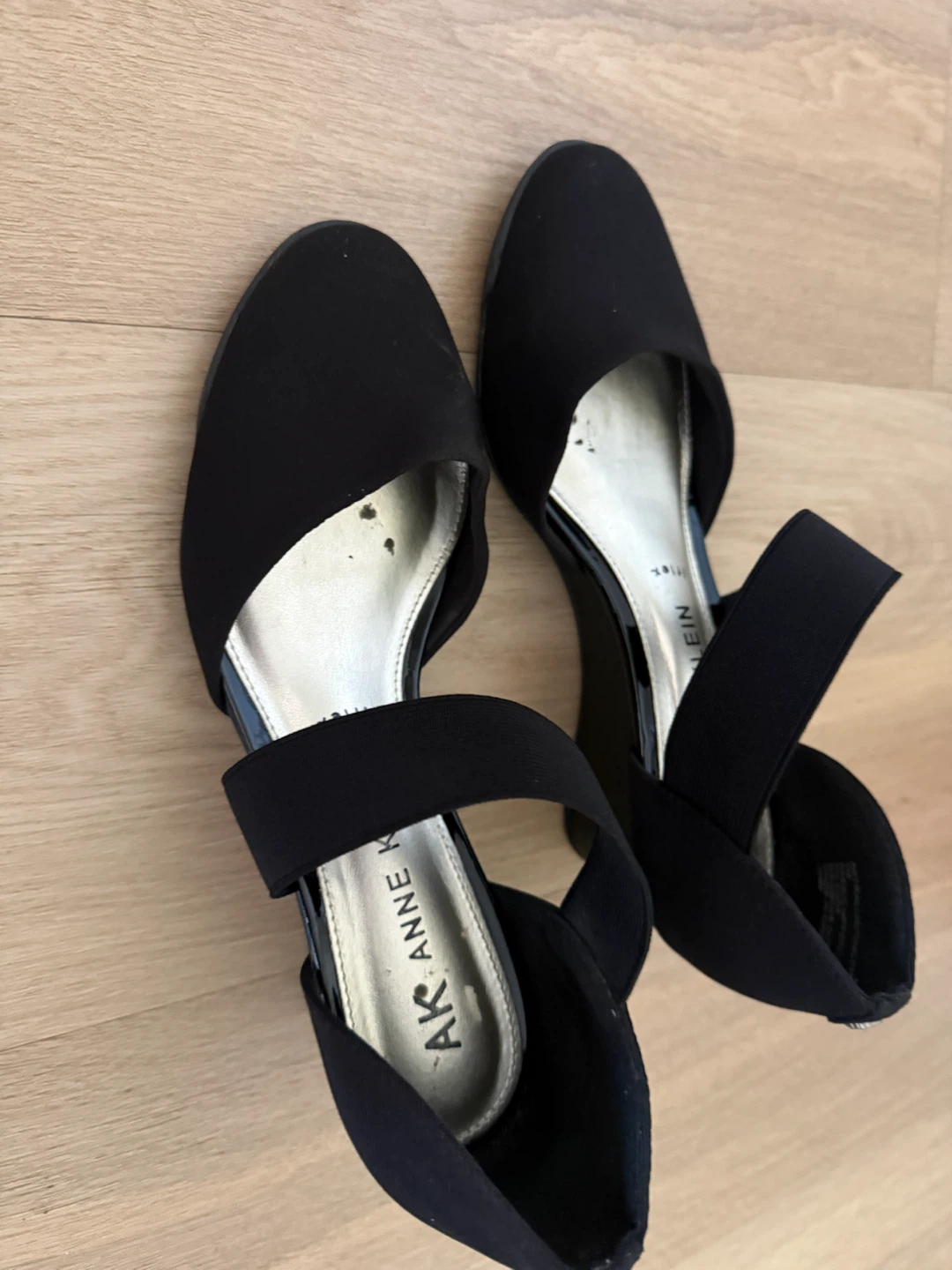 Anne Klein black wedge shoes size 7M - photo 2