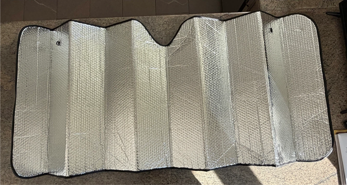 Collapsible Silver Car Sun Shade