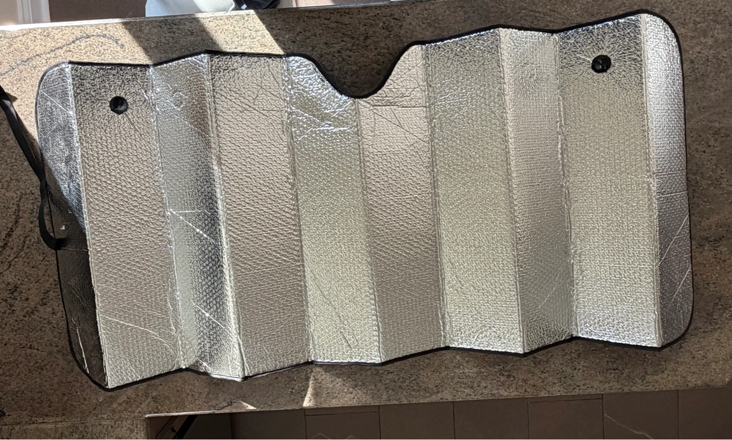 Collapsible Silver Car Sun Shade - photo 2