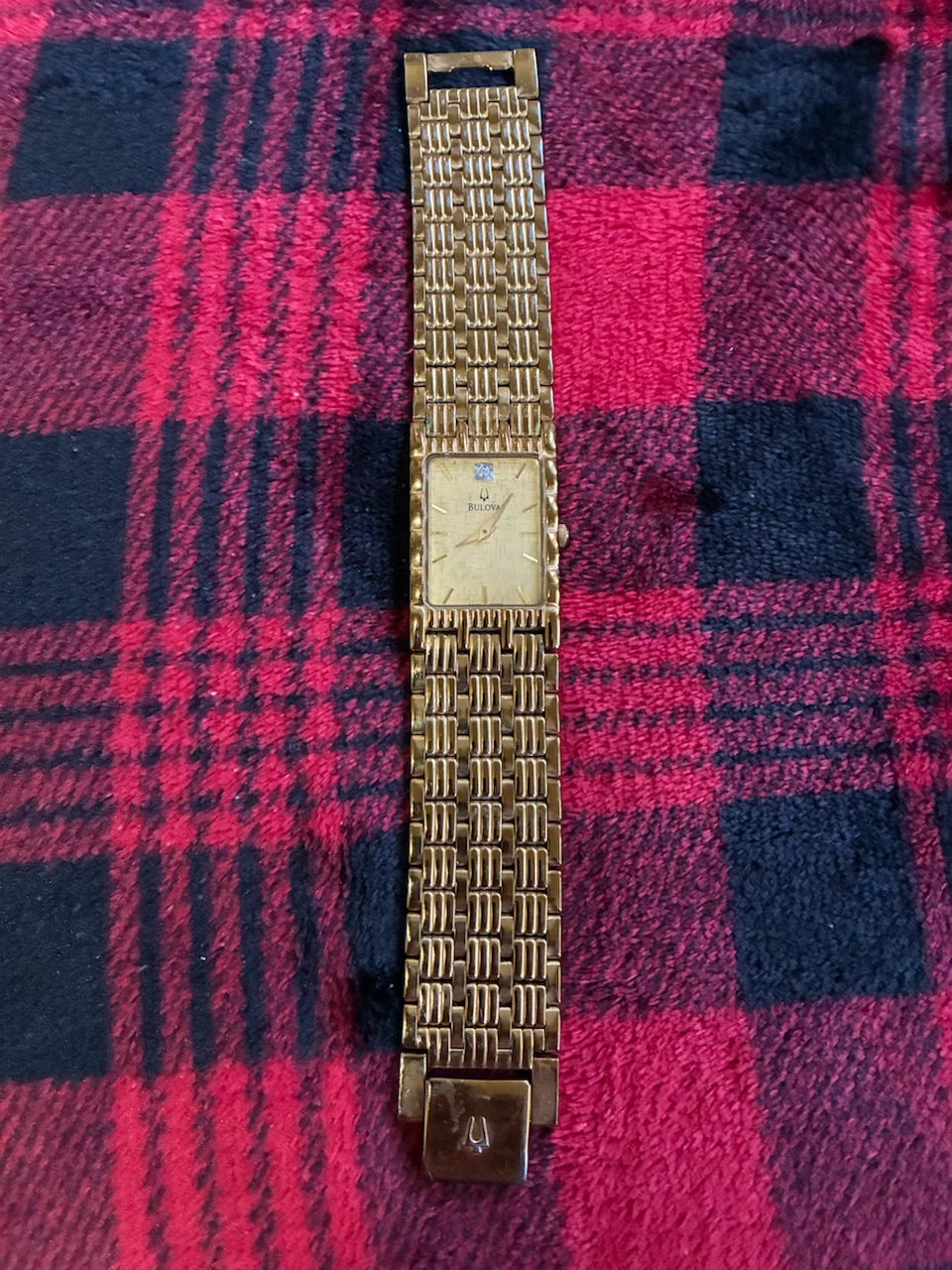 Bulova gold-tone watch