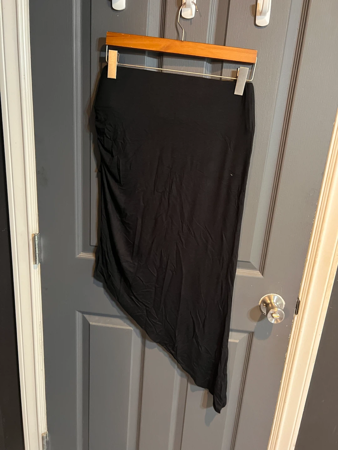 BCBG Black Asymmetrical Hem Skirt
