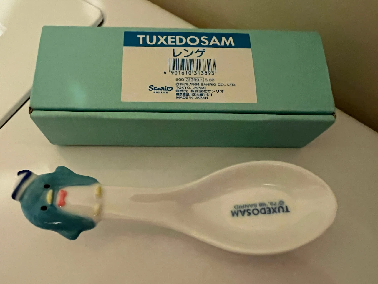 Sanrio Tuxedosam Ceramic Asian Soup Spoon