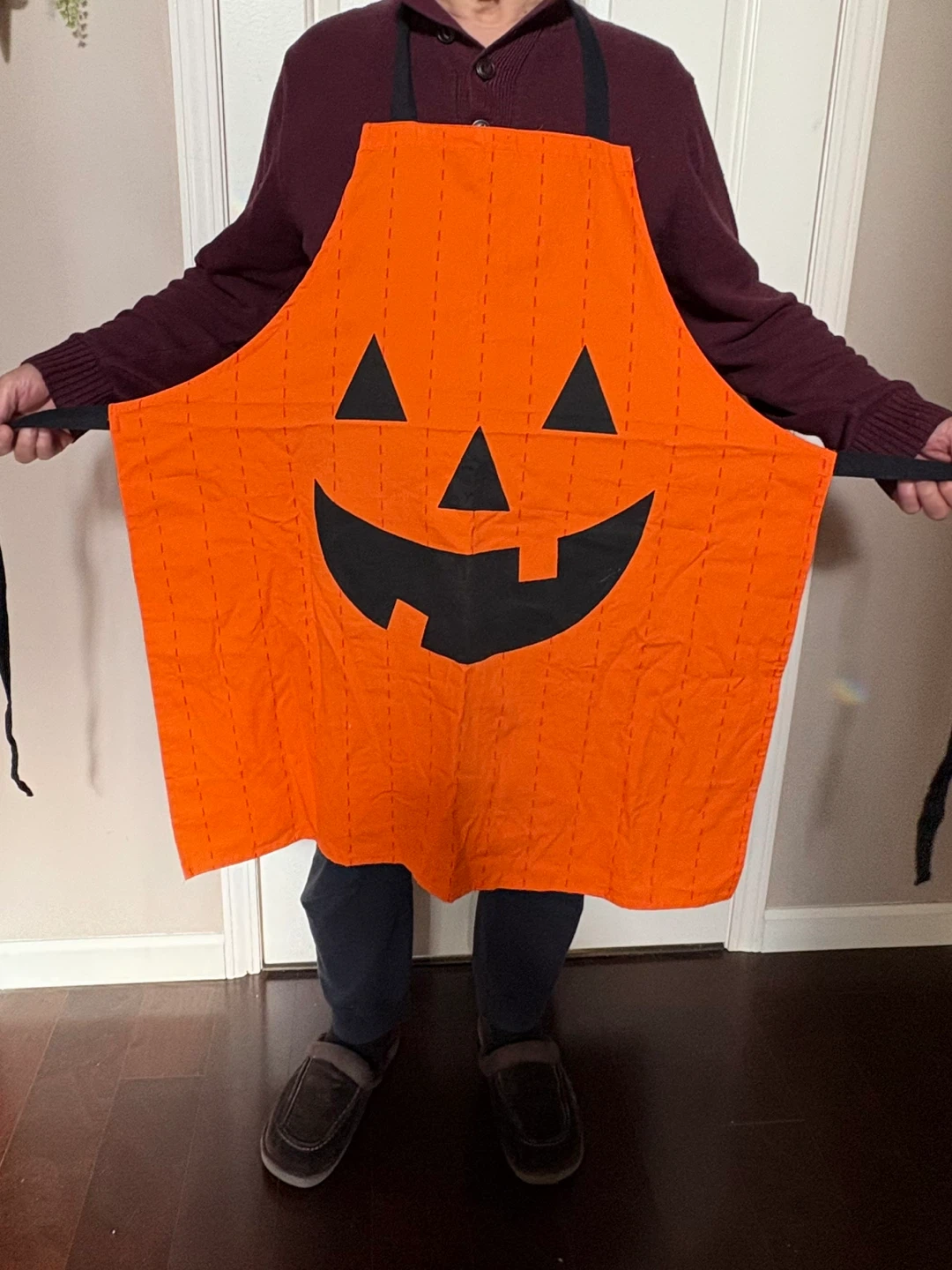 Orange Jack-o'-lantern Halloween Apron