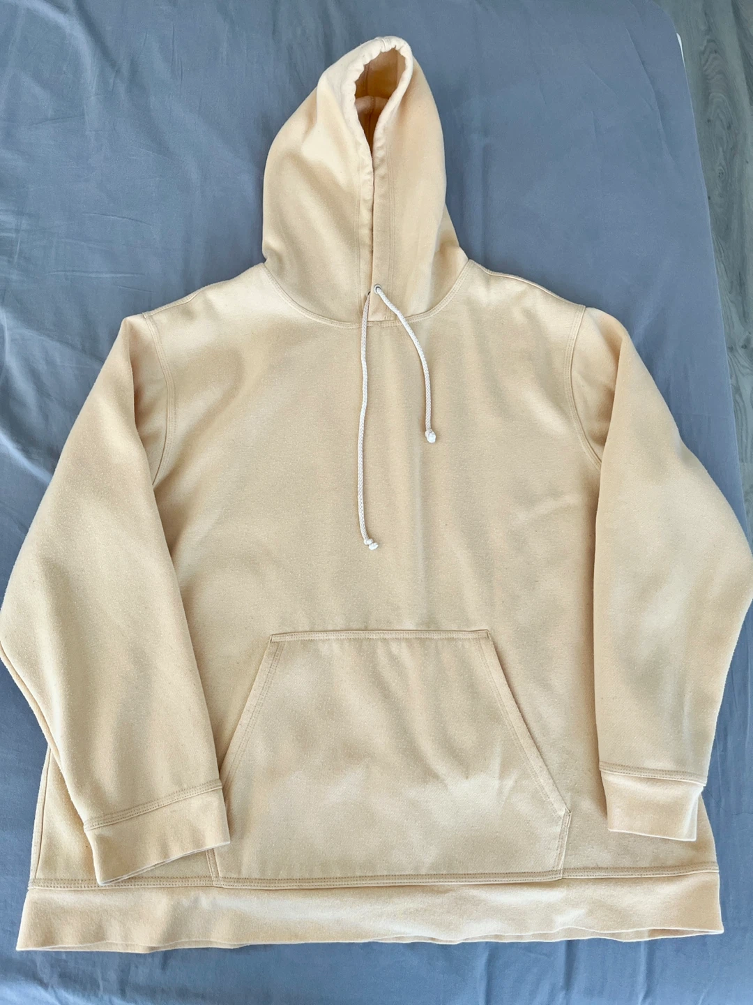Hollywood Oversized Cream Yellow Hoodie – Size M - photo 2