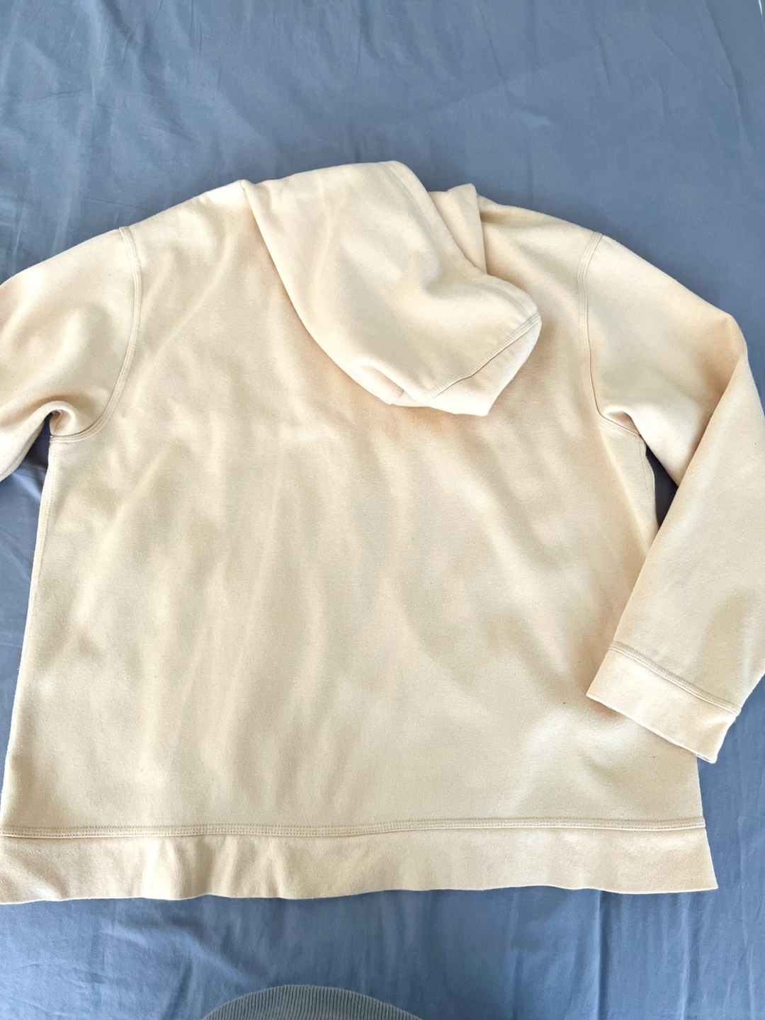 Hollywood Oversized Cream Yellow Hoodie – Size M - photo 3