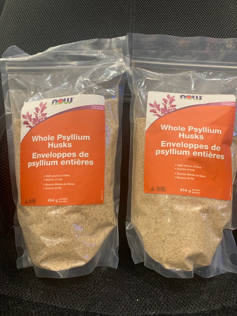 2 Bags of NOW Whole Psyllium Husks