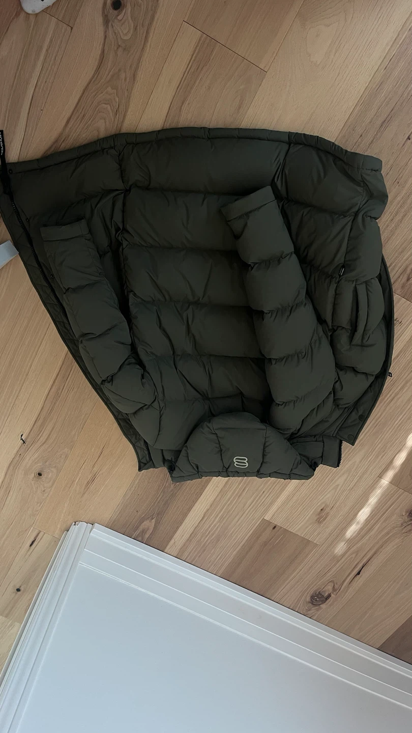 Aritzia The Super Puff Jacket Olive Green - photo 3
