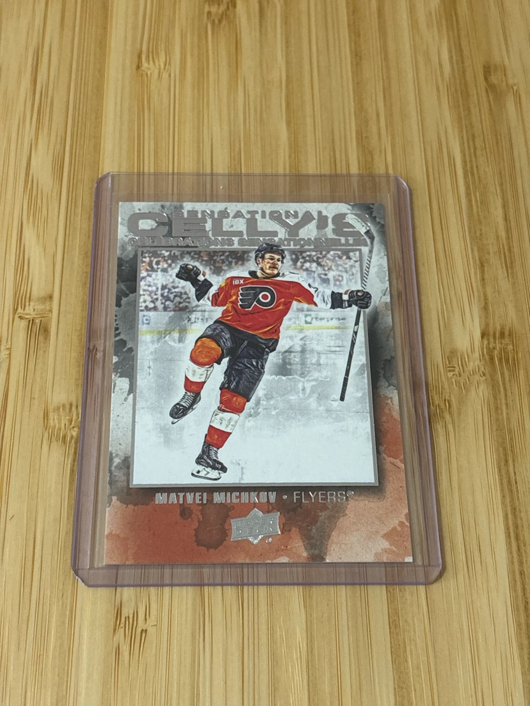 Matvei Michov sensational celly’s hockey card