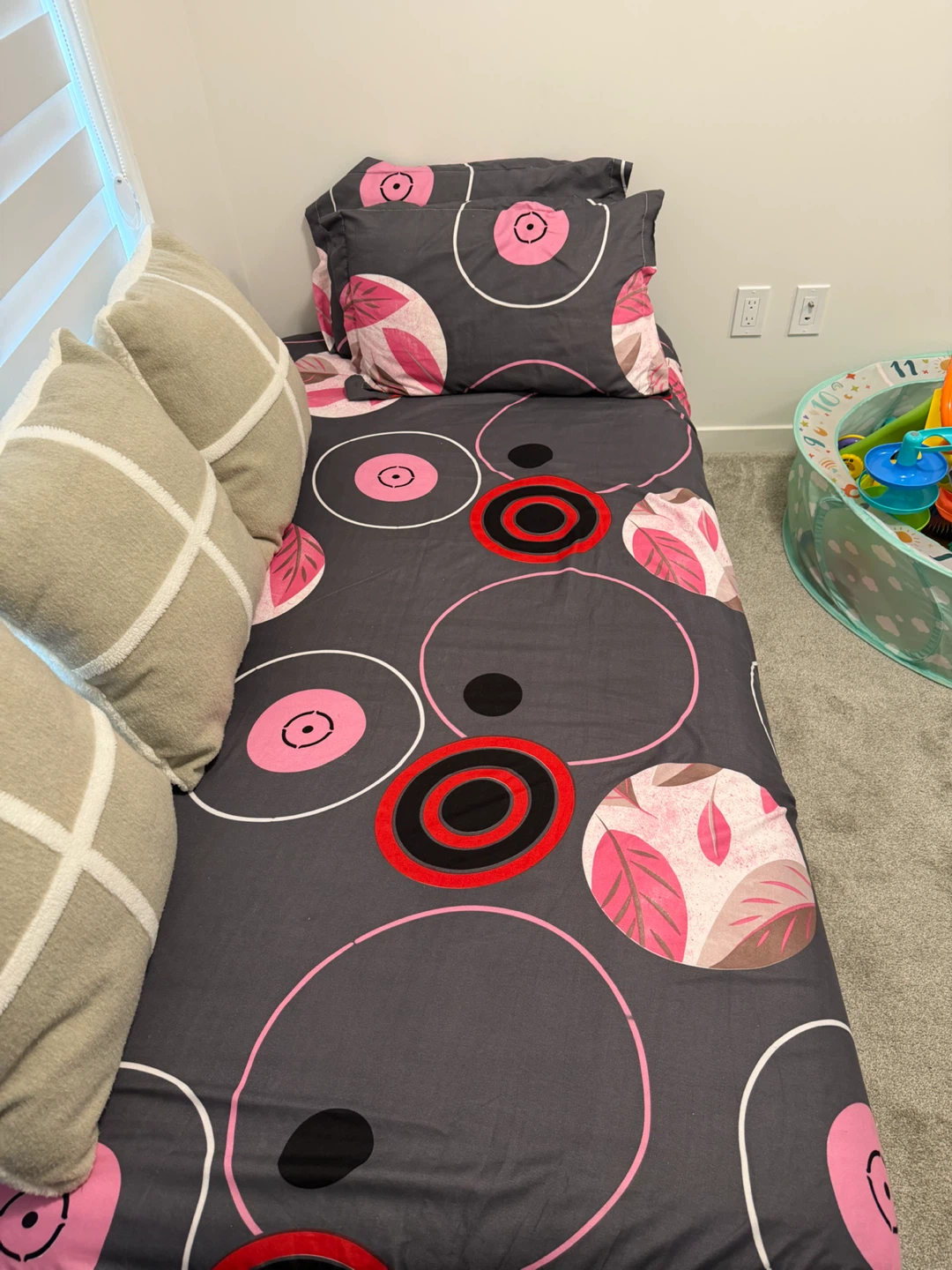 Twin bed frame with mattress - photo 2
