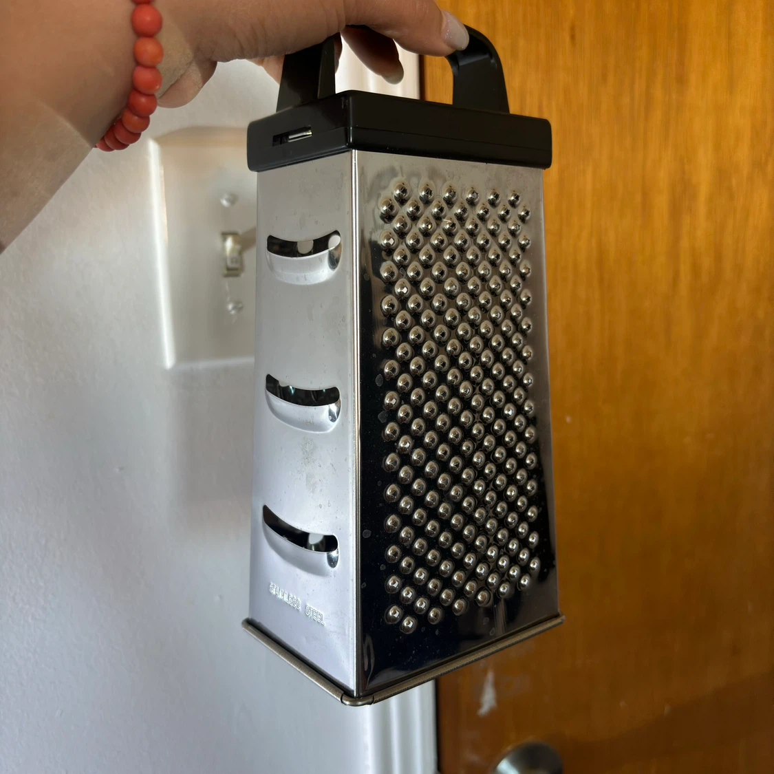 Four-sided stainless steel box grater
