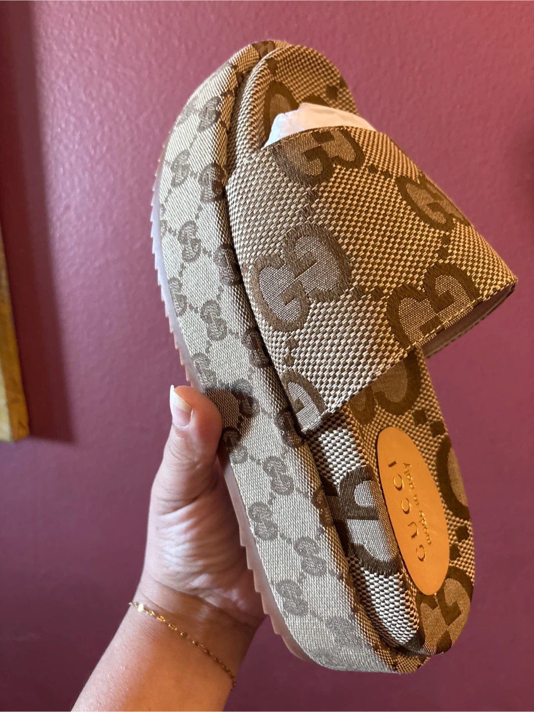 Gucci Platform Slides Size 39 New - photo 3