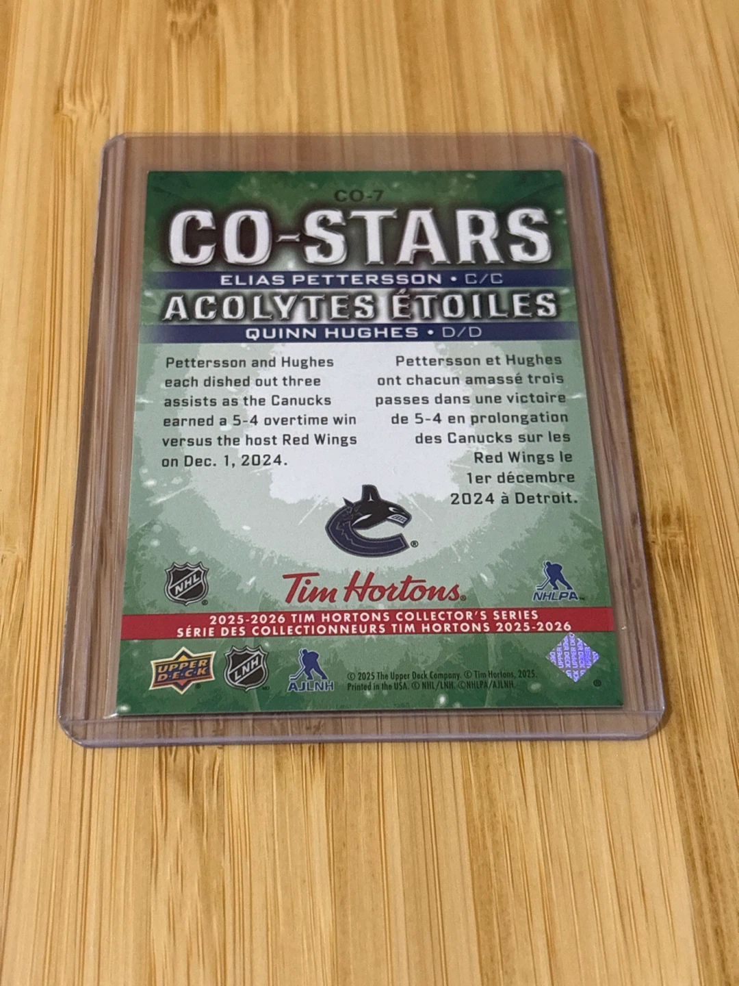 Quinn Hughes Elias Pettersson co stars - photo 3