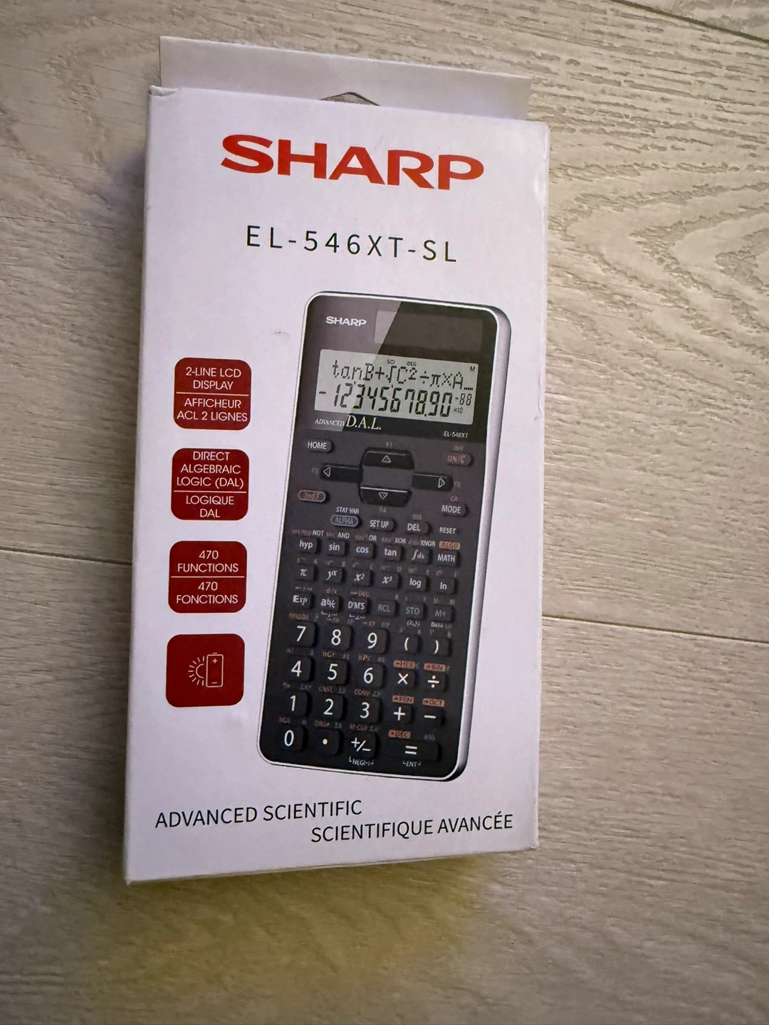 Sharp EL-546XT-SL Scientific Calculator