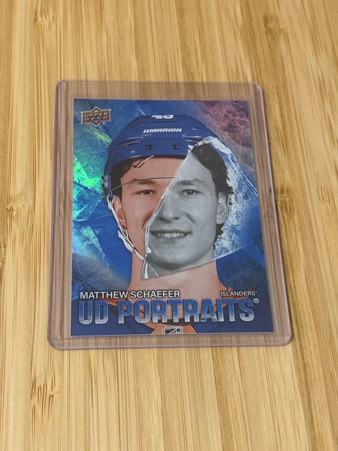 Matthew Schaefer UD Portraits hockey card