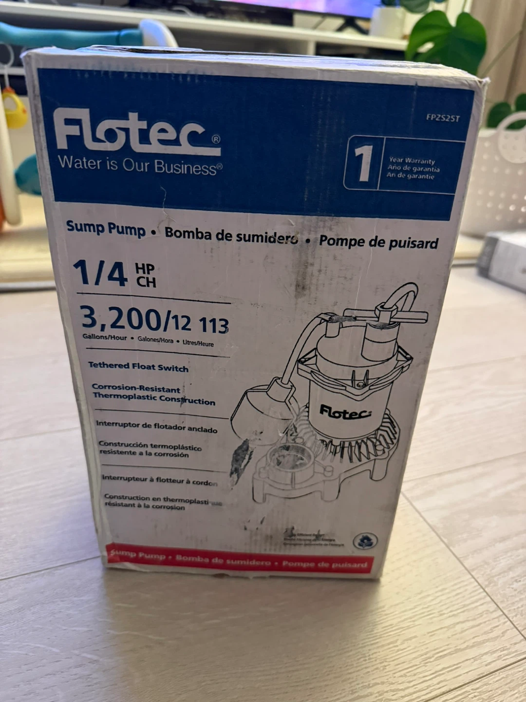 Flotec 1/4 HP Sump Pump FPZS25T