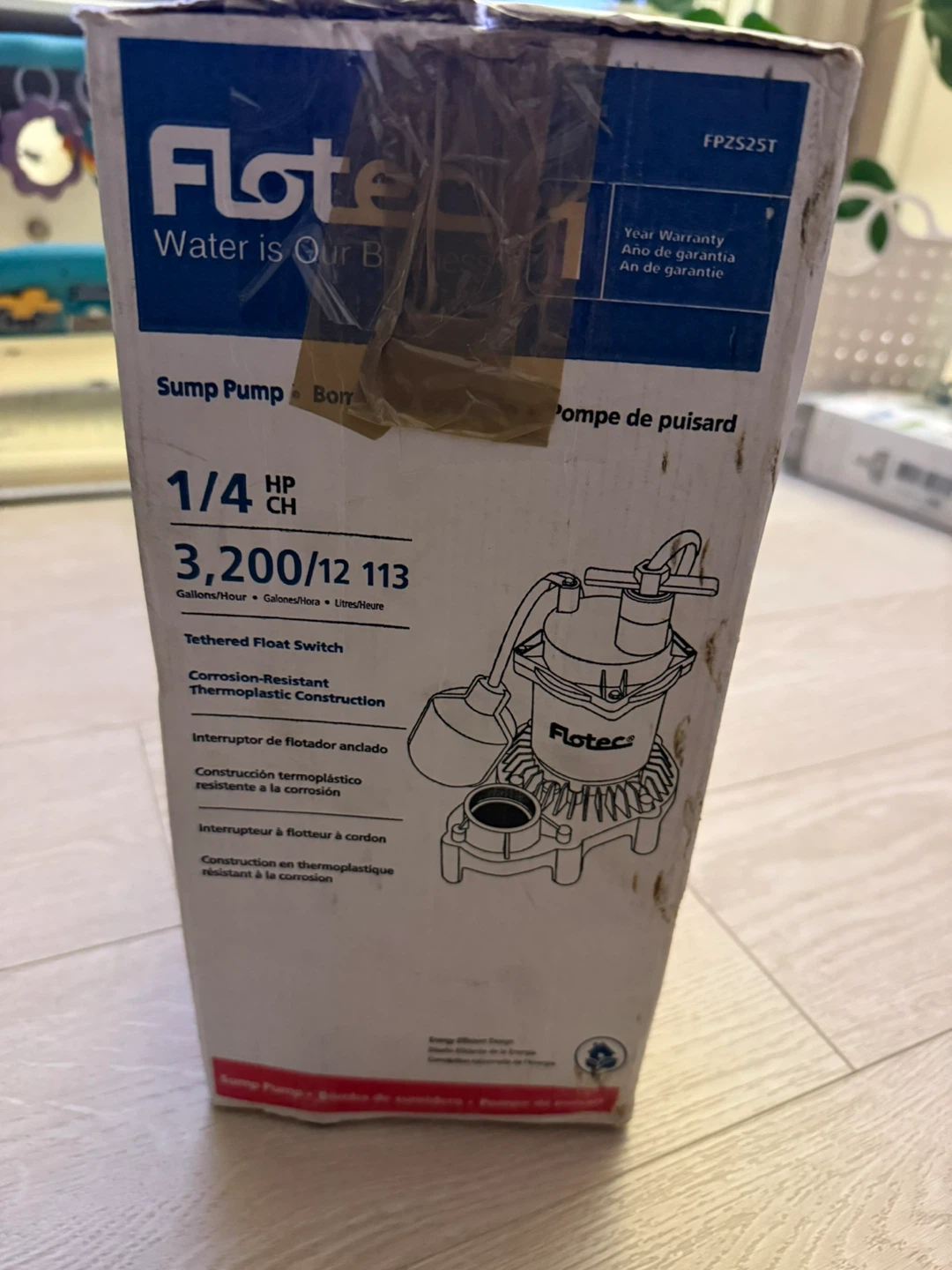 Flotec 1/4 HP Sump Pump FPZS25T - photo 4