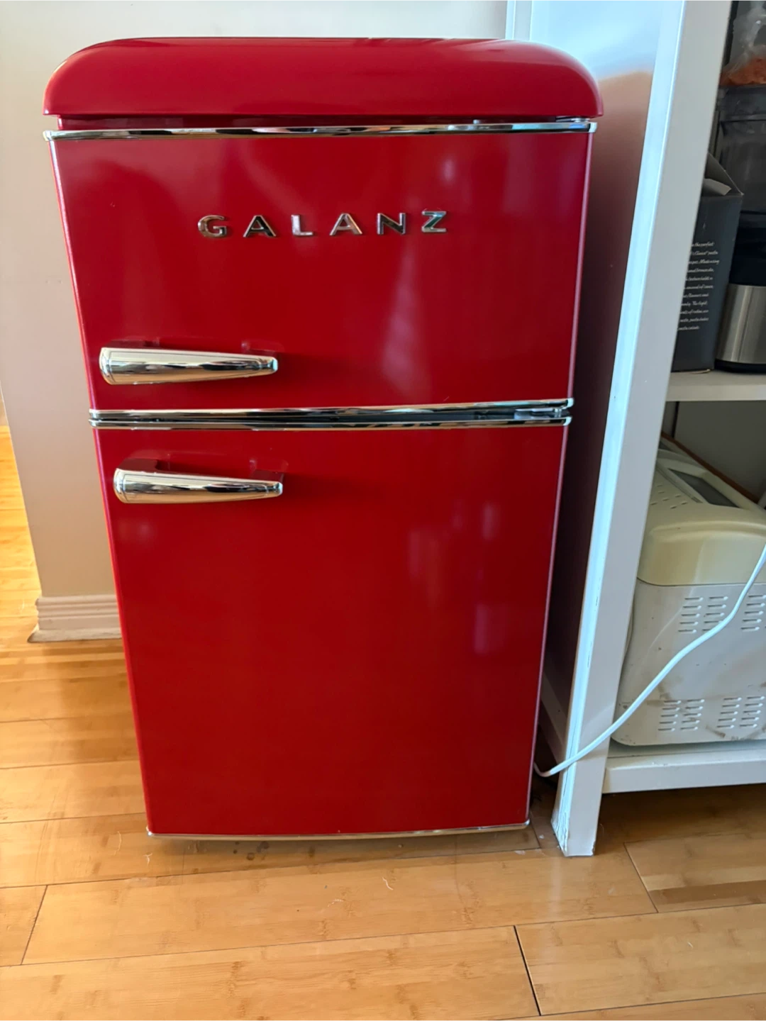 Galanz retro mini fridge RED