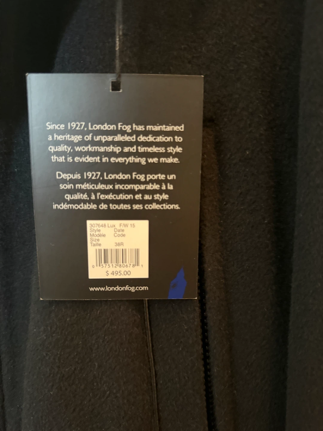 London Fog Men's Coat Size 38R - photo 2