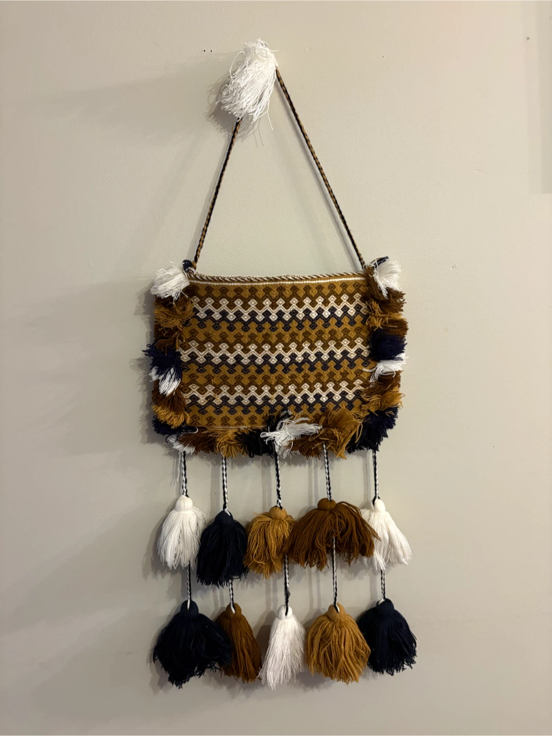 Woven Wall Hanging with Tassels