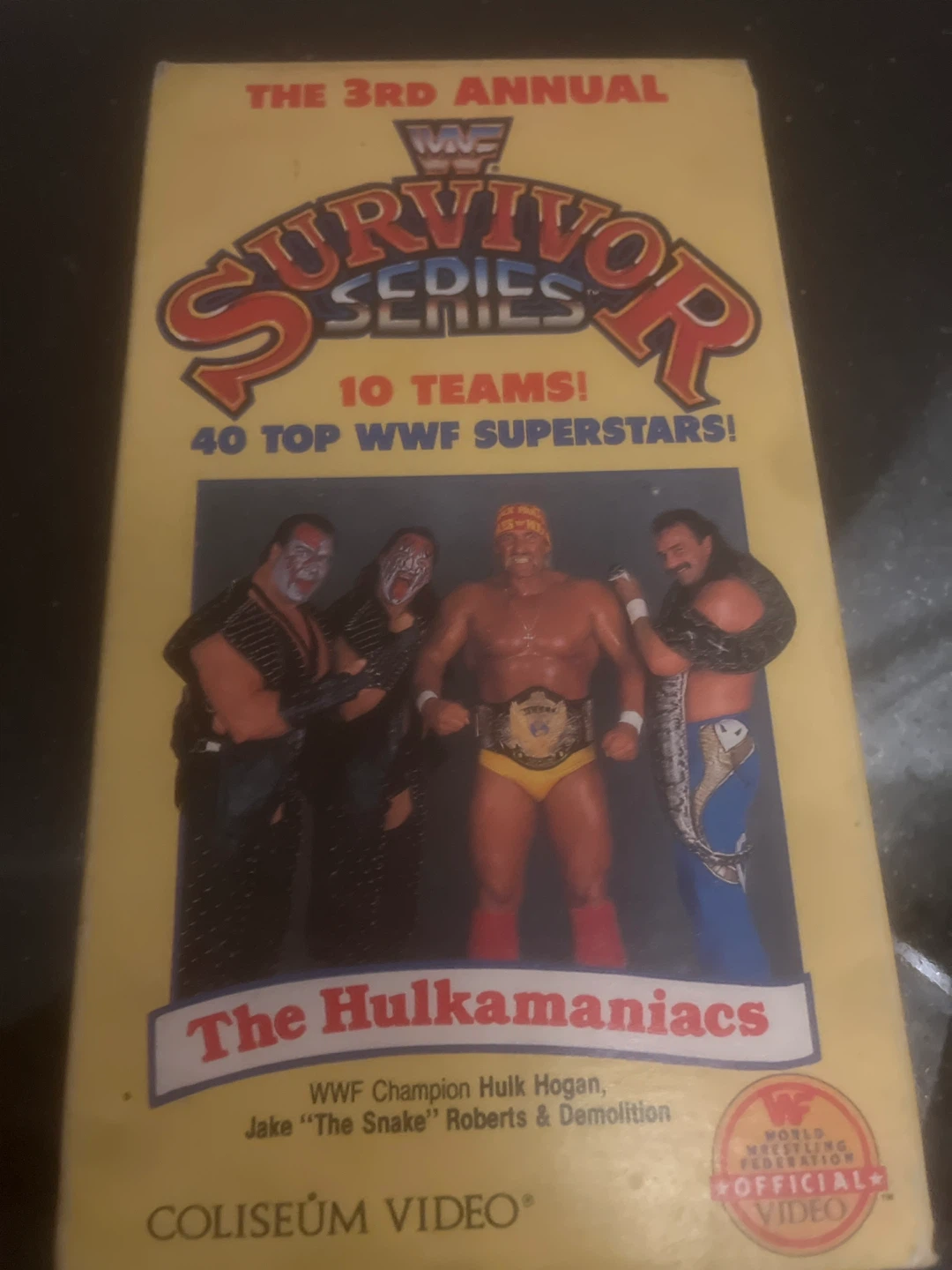 WWF survivor series 3rd annual vhs video coliseum