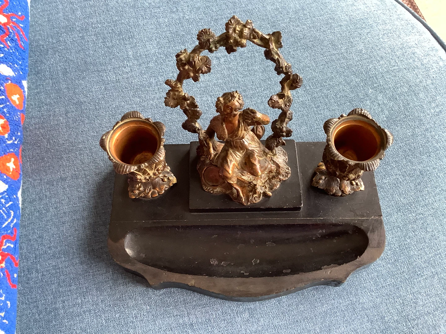 Ant Brass Double Candle Holder Artistic Figurine Wd Pen Tray 🐞