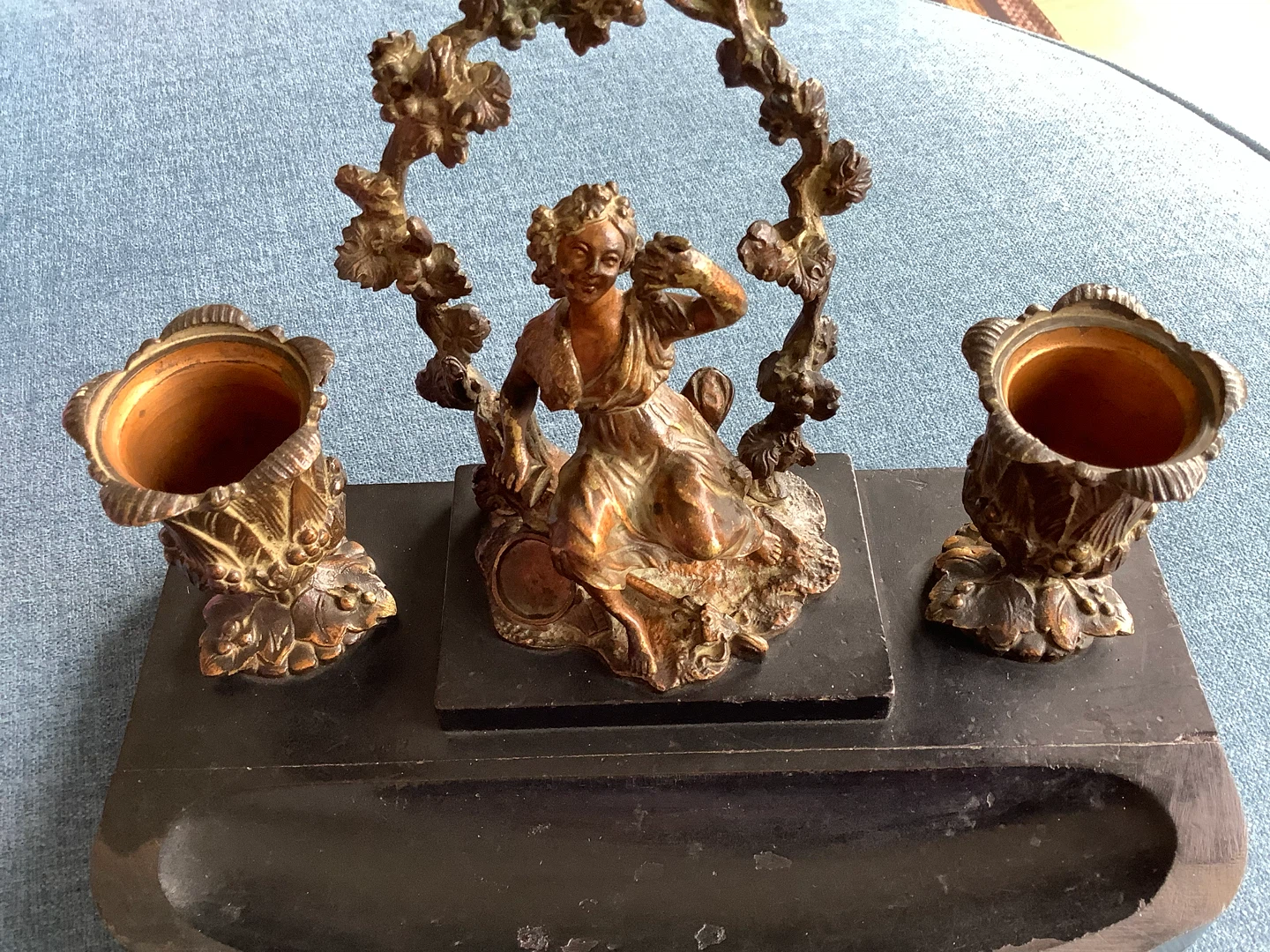 Ant Brass Double Candle Holder Artistic Figurine Wd Pen Tray 🐞 - photo 4