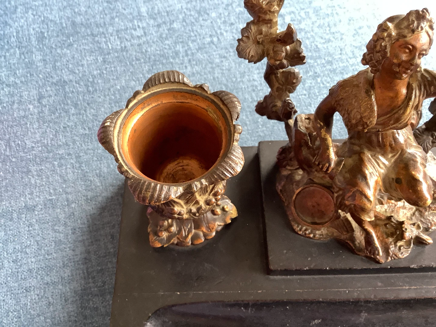 Ant Brass Double Candle Holder Artistic Figurine Wd Pen Tray 🐞 - photo 5