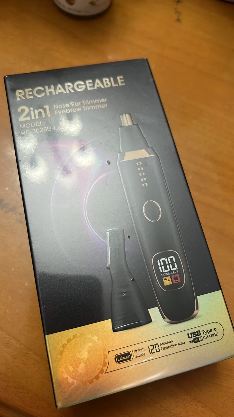 2-in-1 Rechargeable Nose and Eyebrow Trimmer - photo 5