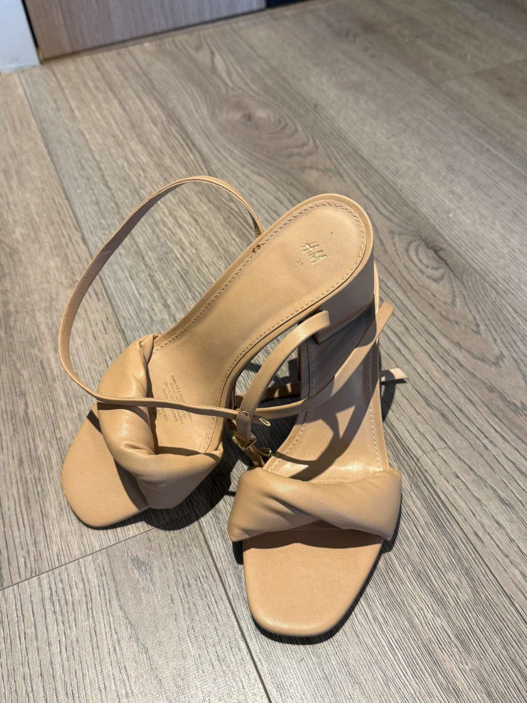 H&M Nude Heeled Sandals Size 39