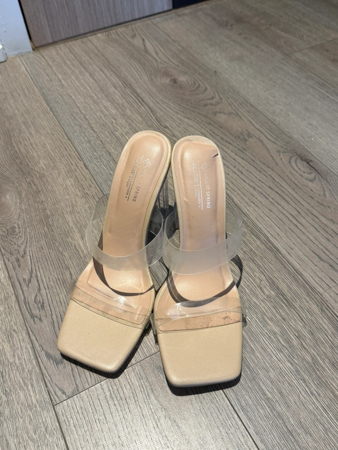 Call It Spring Clear Heel Sandals