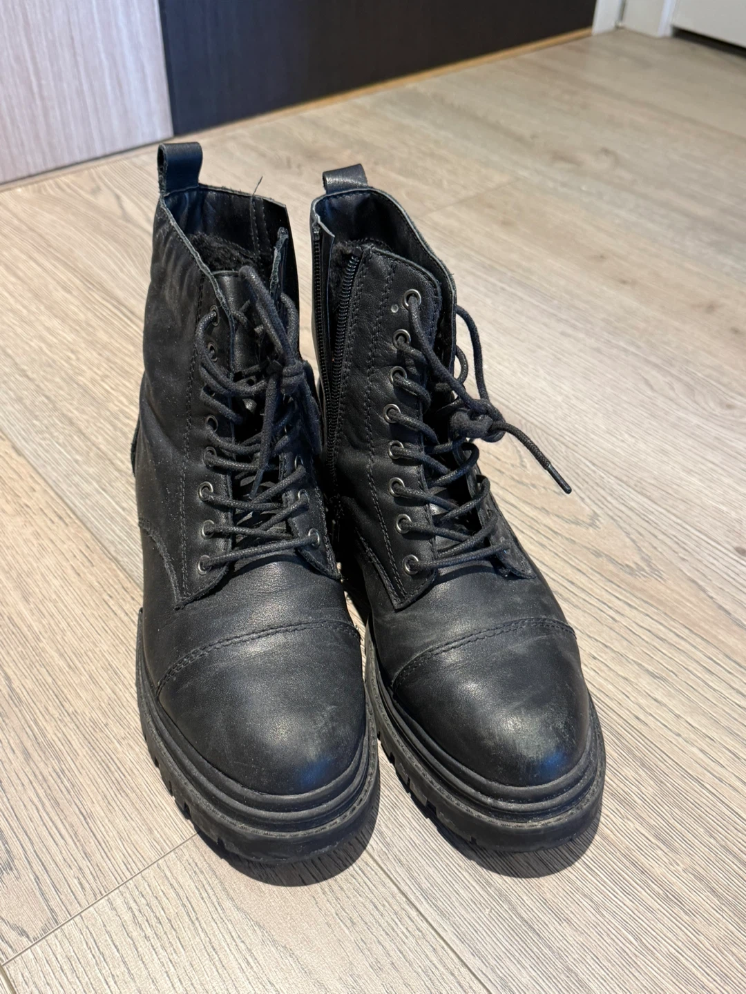Aldo  black combat boots
