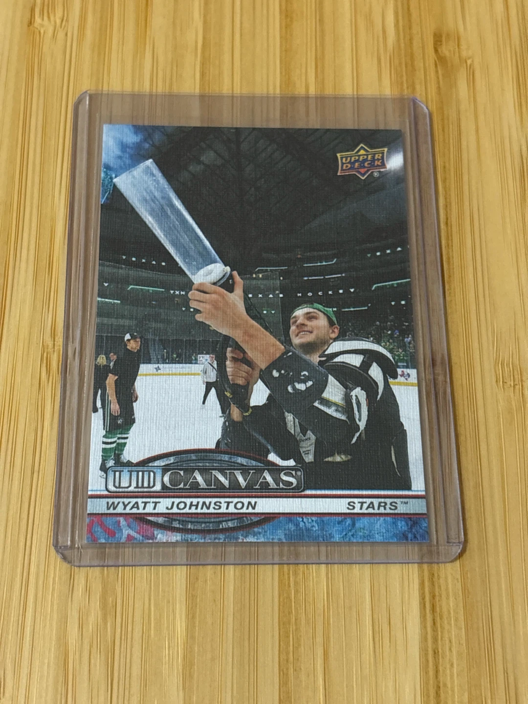 Wyatt Johnston UD canvas hockey card