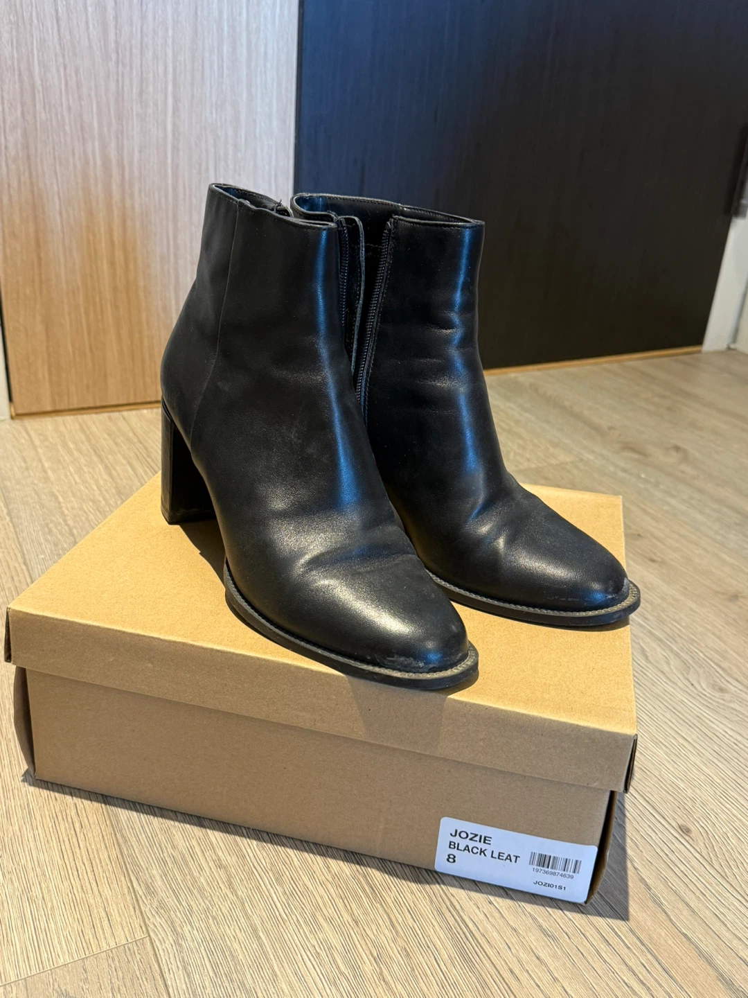 Steve madden Black Leather Boots