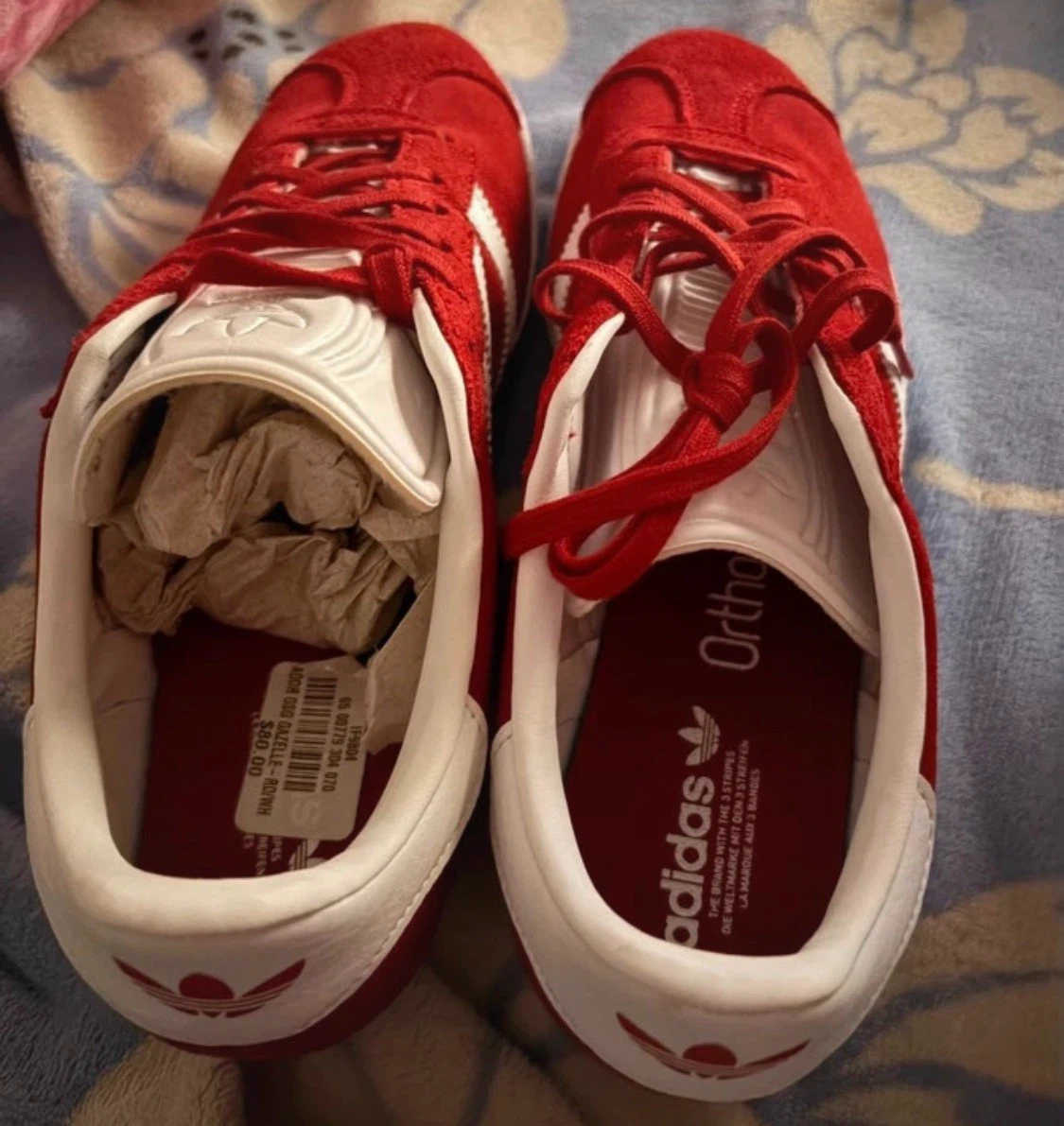 Adidas Gazelle Red Shoes