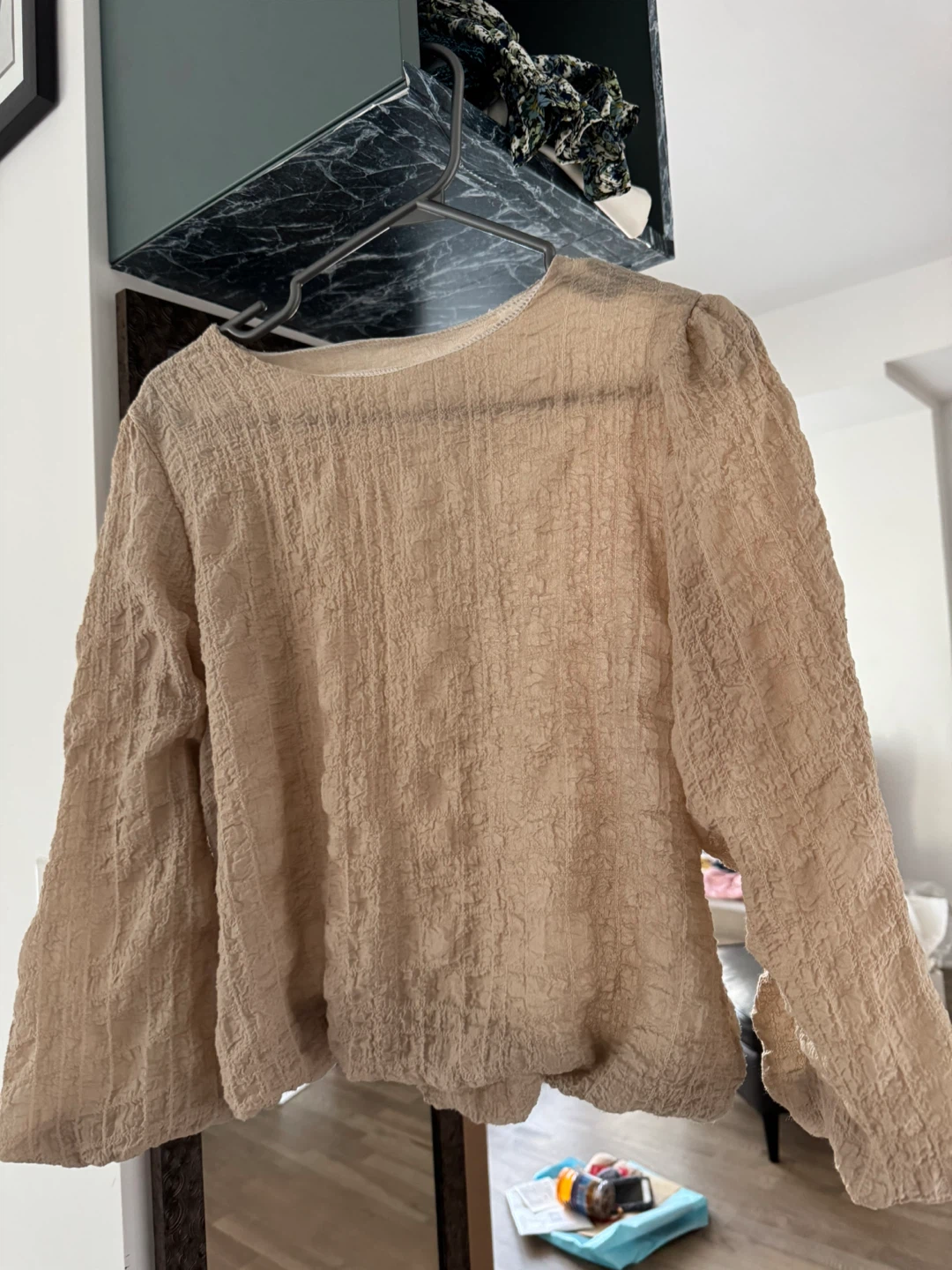 Designer’s old moneyed style Beige Blouse - photo 2