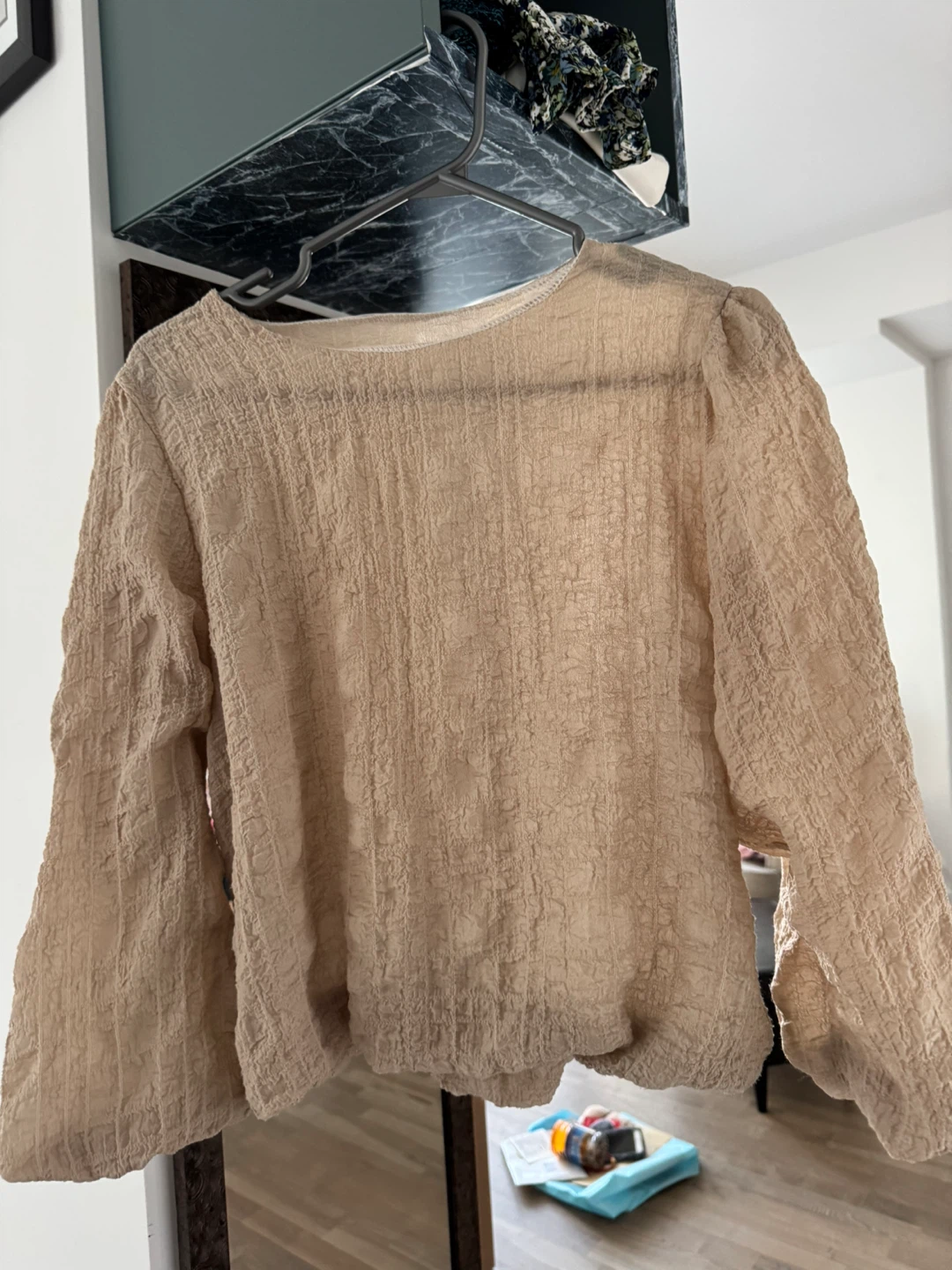 Designer’s old moneyed style Beige Blouse - photo 3