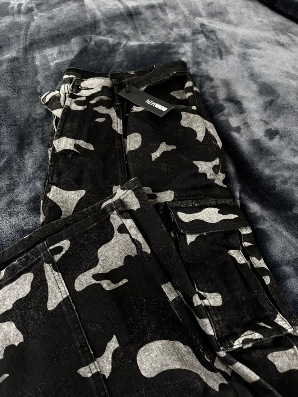 NovaMen Black Camo Cargo Pants - photo 2