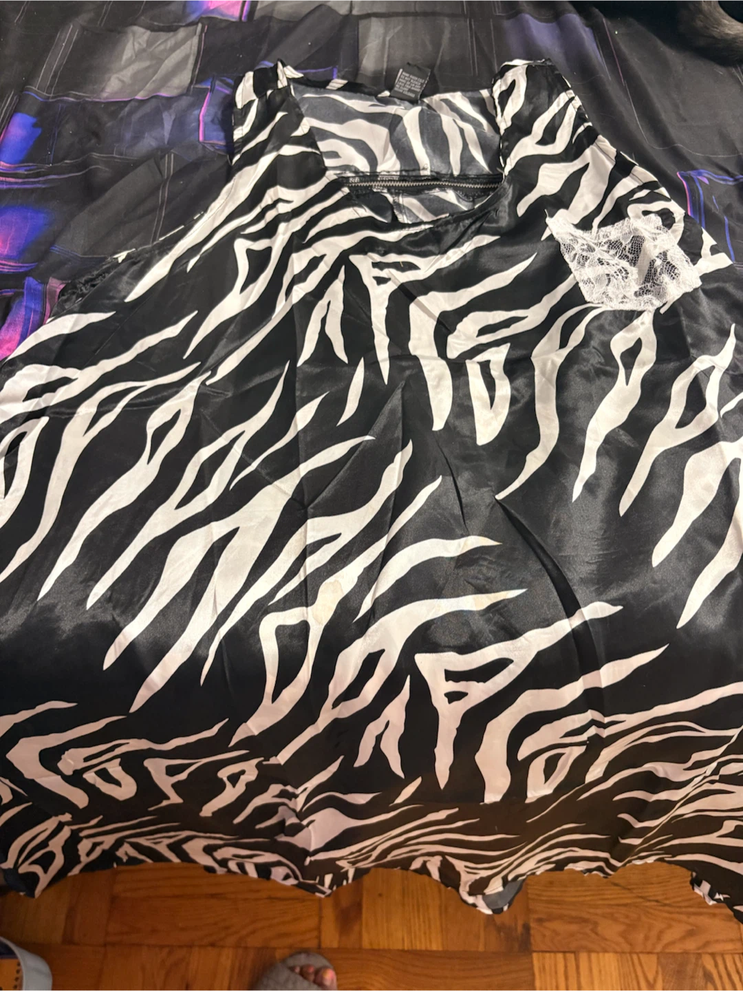 Zebra Print Sleeveless Dress