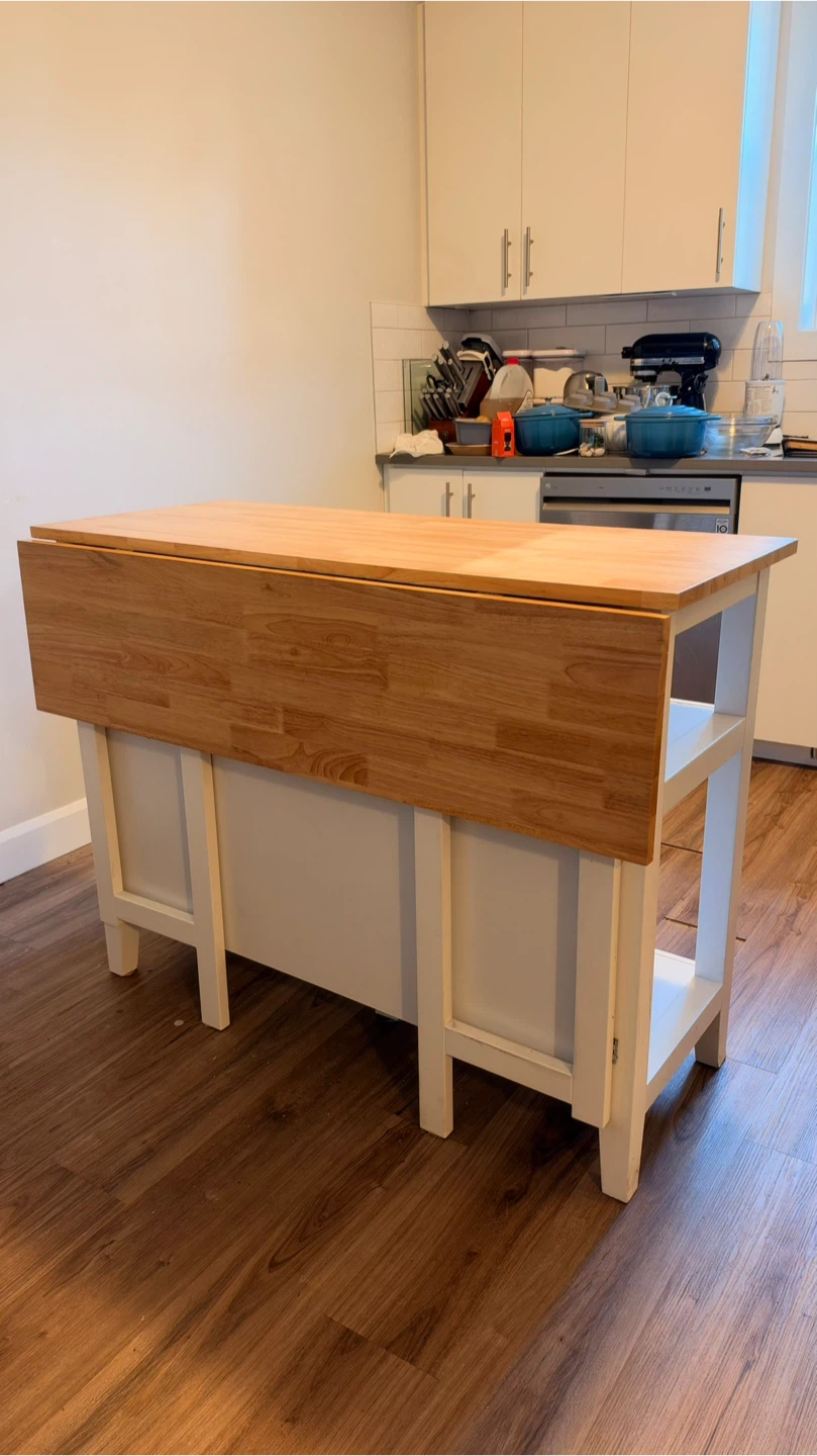 Kitchen Island with Drop Leaf - photo 2
