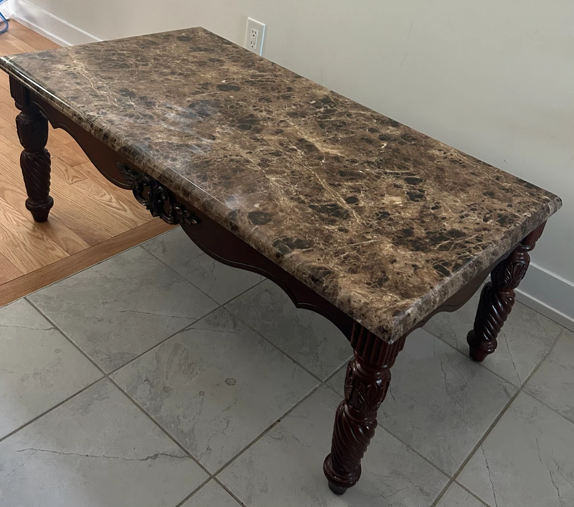 Bloomsbury Market Rectangular Marble Top Coffee Table - photo 2