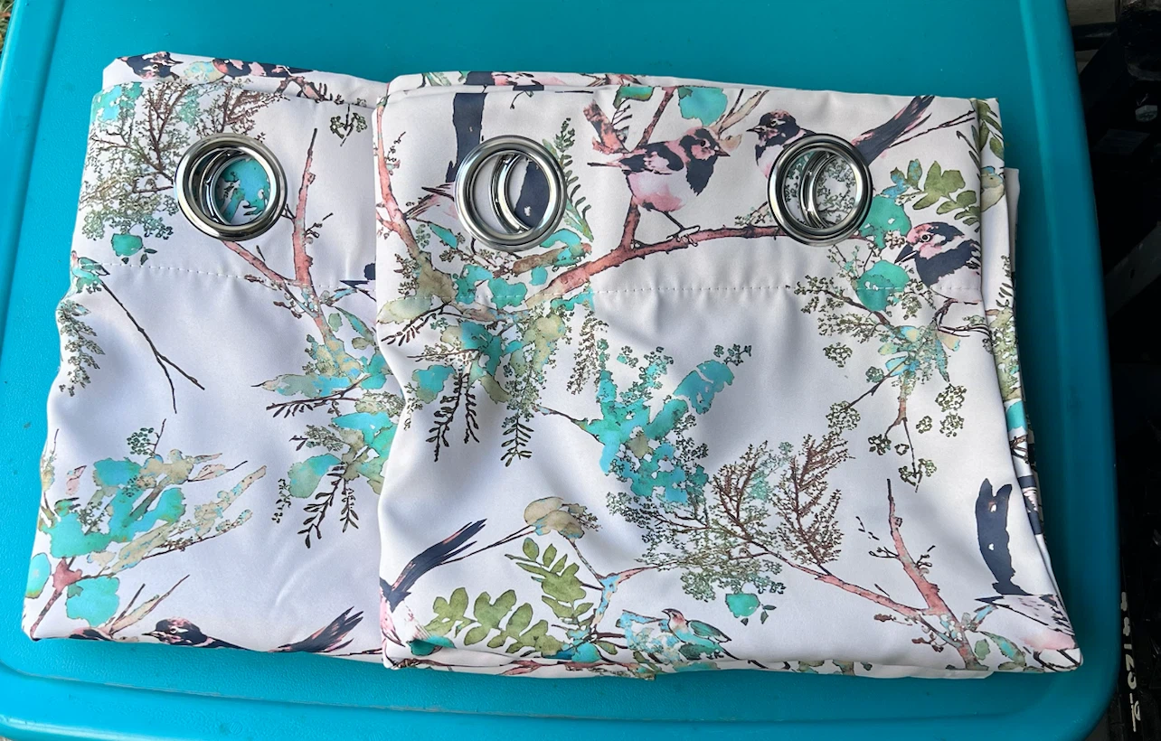 BRAND NEW Bird Print Blackout Curtains