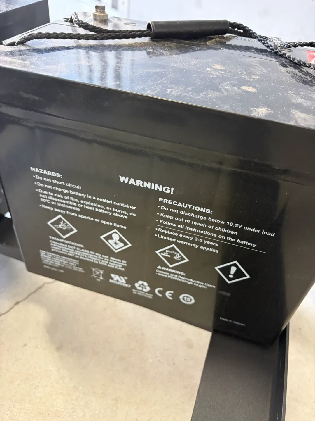Two UPG UB12750 AGM Sealed Lead-Acid Batteries - photo 3