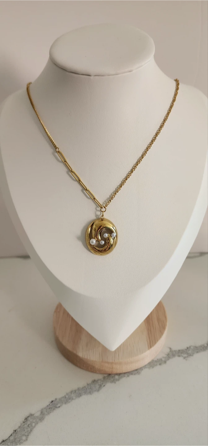 18k Gold Plated Stainless Steel Pendant Necklaces - photo 4