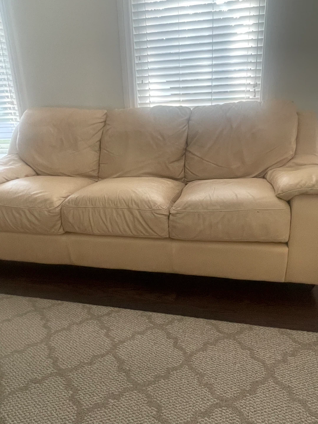 ITALSOFA Beige Leather Sofa Set 8 seats