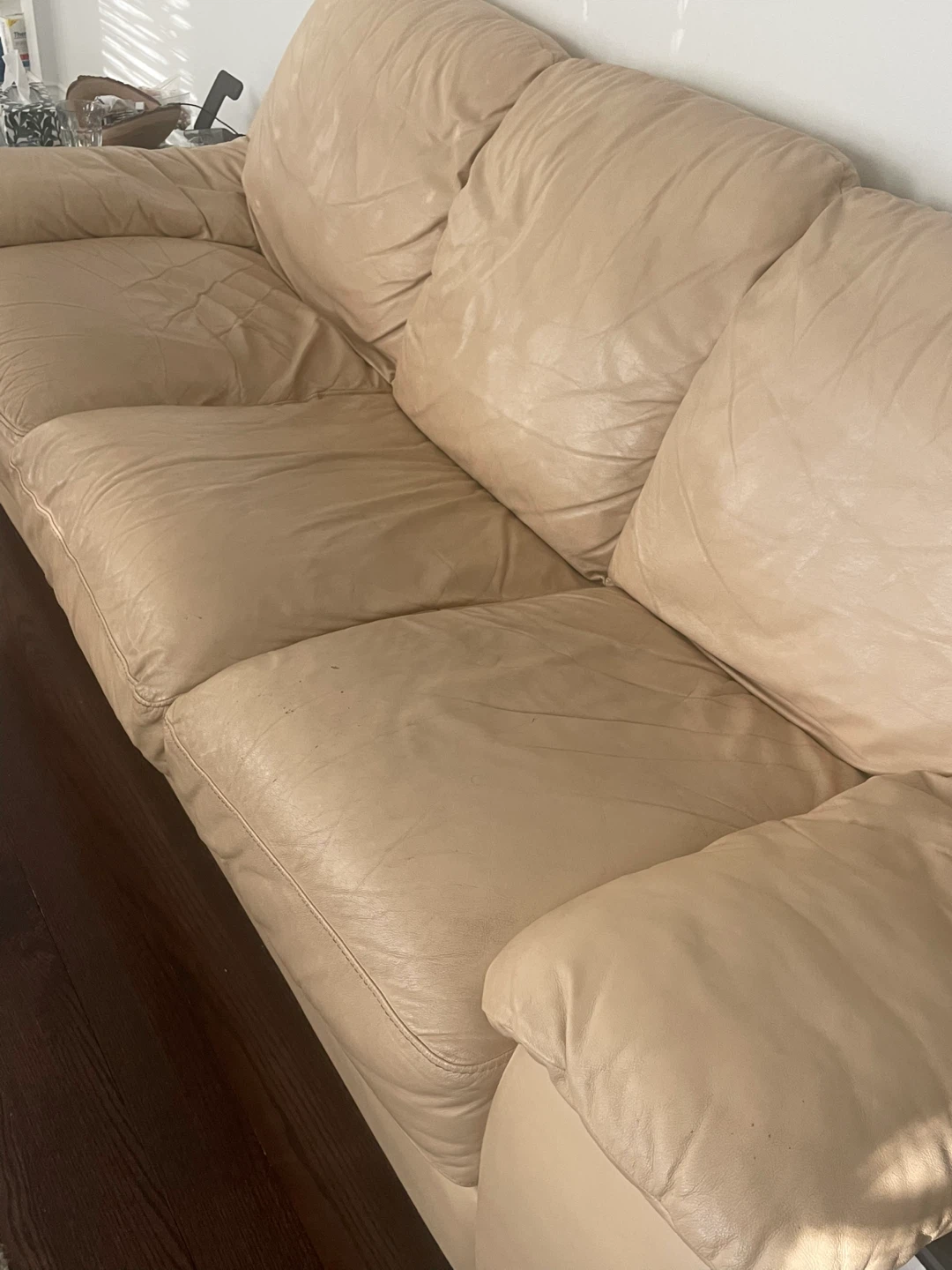 ITALSOFA Beige Leather Sofa Set 8 seats - photo 2